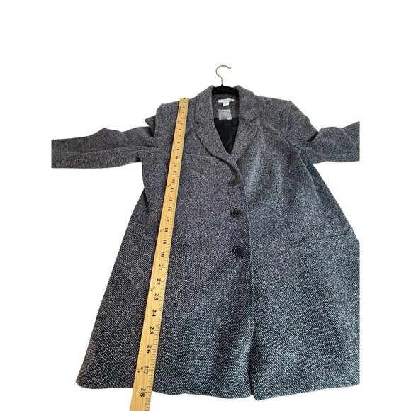 Coldwater Creek Women's Tweed Black & White Three Button Blazer Jacket Size 16 - Picture 4 of 9